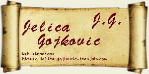Jelica Gojković vizit kartica